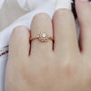 Yellow Gold Round Simple Ring - jolics