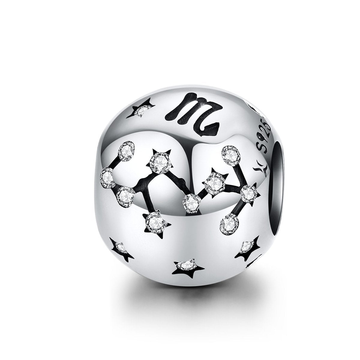 Zodiac Sign 925 Sterling Silver Bead Charm - jolics